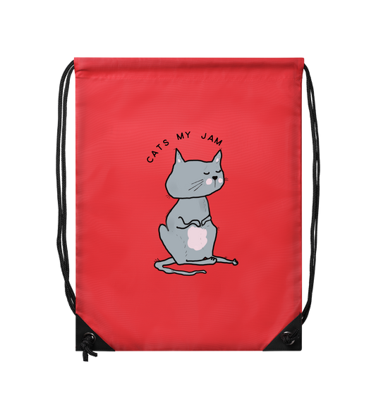 Cats my jam. Gym sac